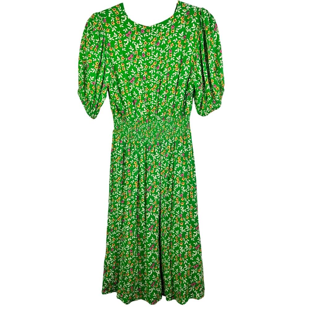 Draper James RSVP Green Floral Midi Dress Size small - Picture 4 of 8